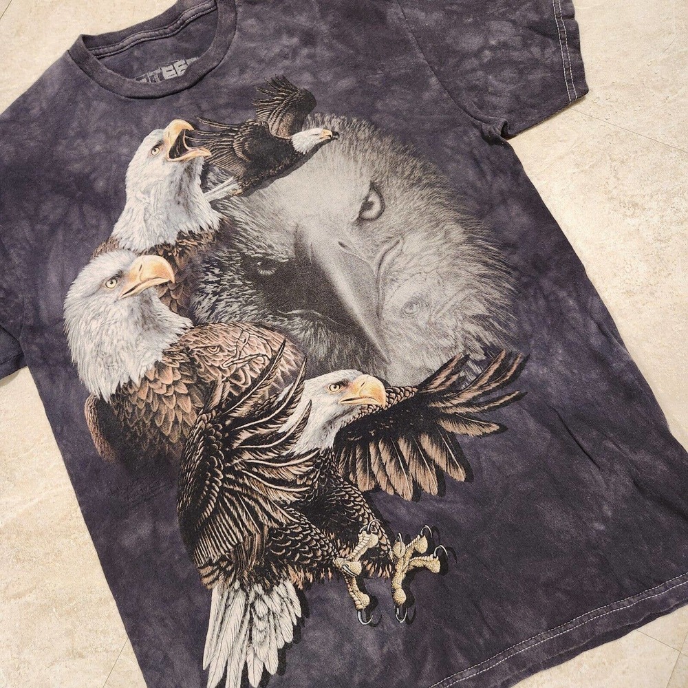 The‎ Mountain 3D TEES T Shirt Animal Nature Find 10 Eagles USA Mens M Medium